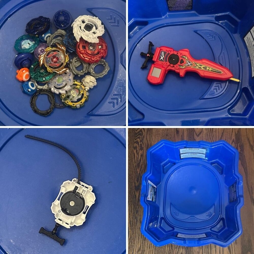 Beyblades + Launchers + Stadium LOT (detailed photos in listing)